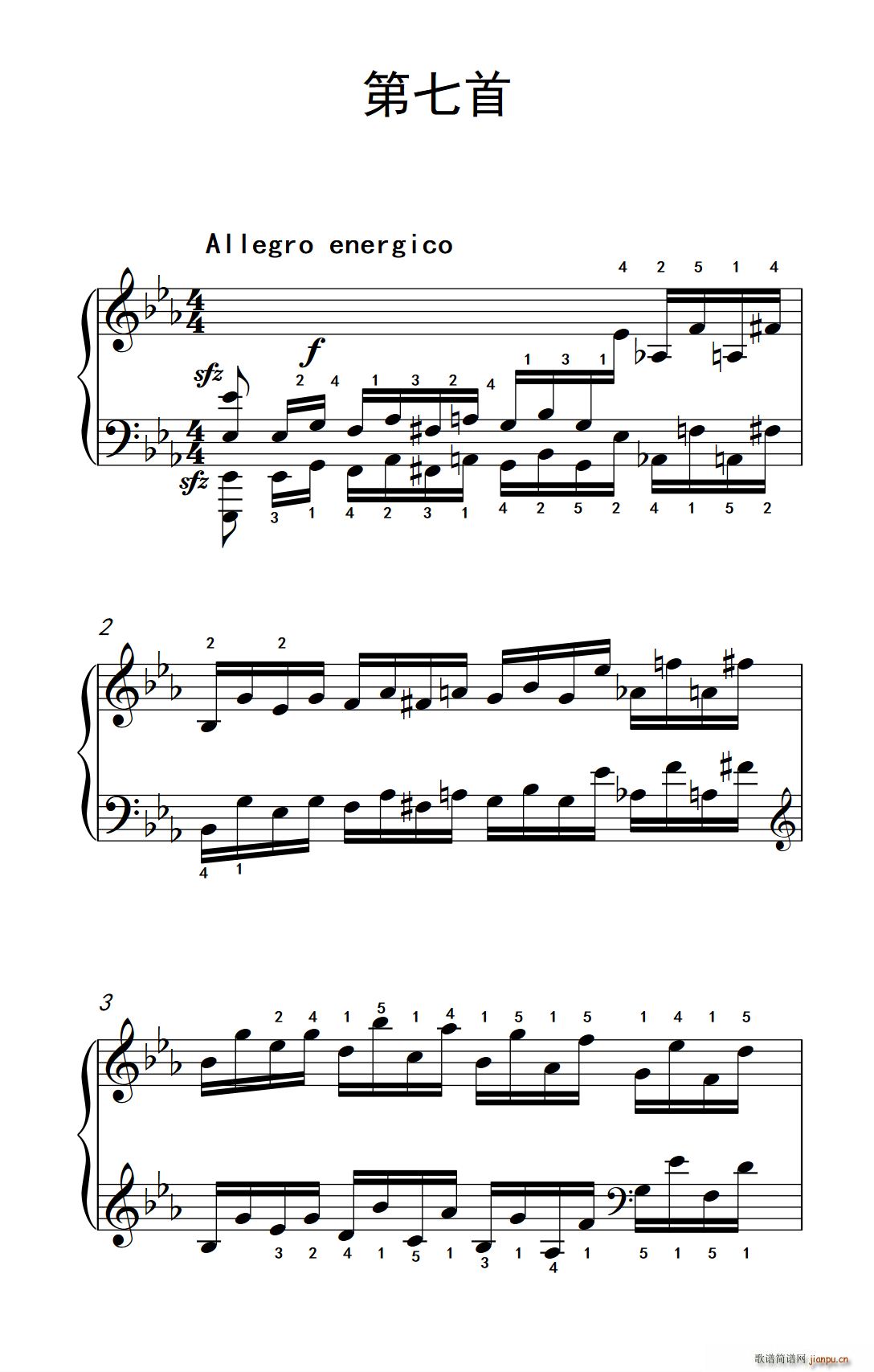 莫什科夫斯基 钢琴练习曲(第七首)1