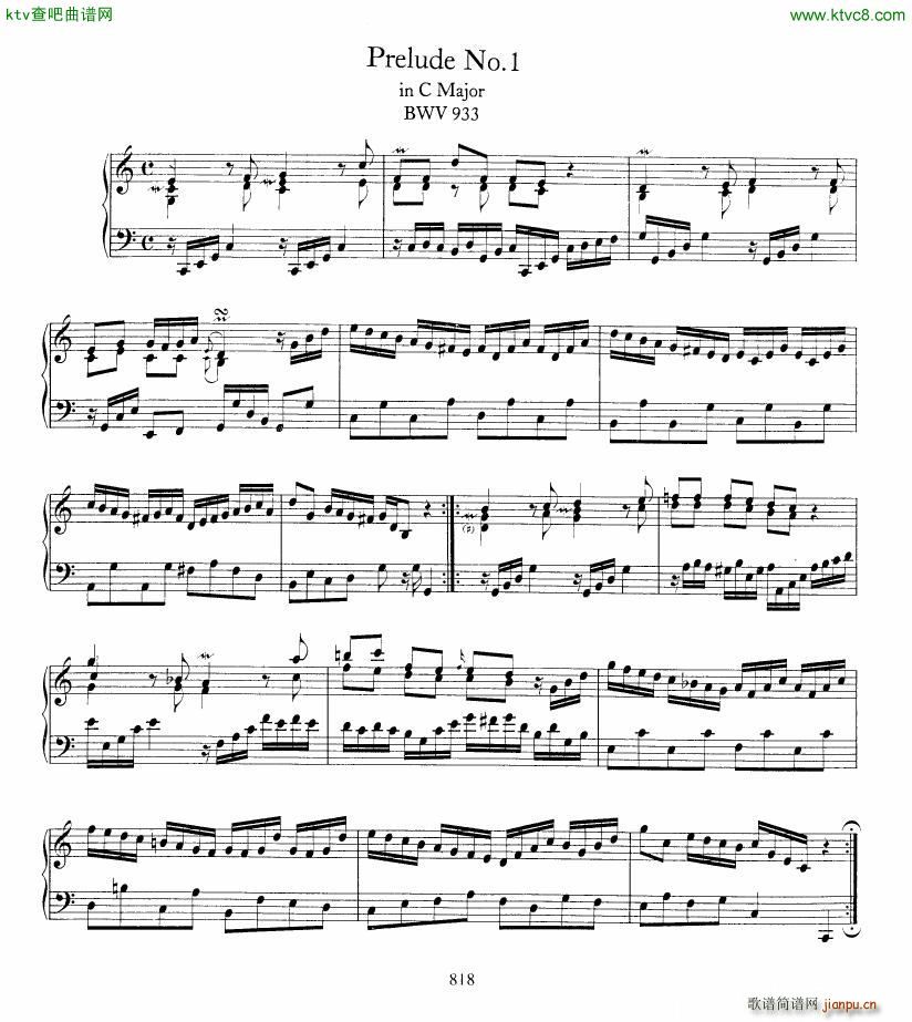 Bach JS BWV 933 938 6 Preludes1