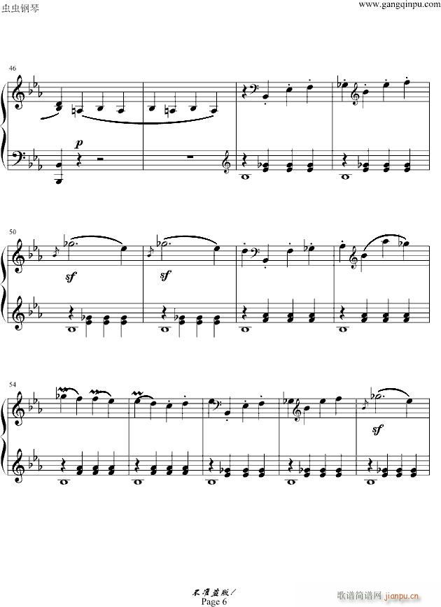 c小调第八钢琴奏鸣曲“悲怆”第一乐章_贝多芬-beethoven6
