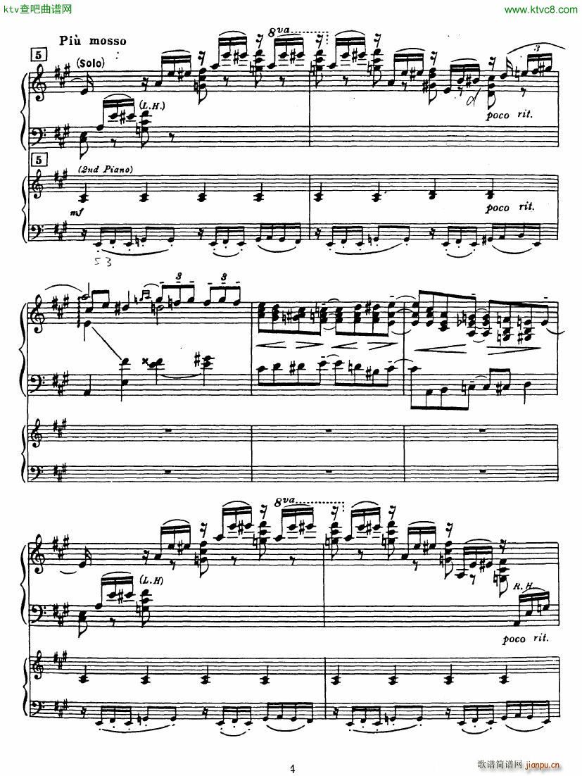 Rhapsody in Blue in Bb major Duet4
