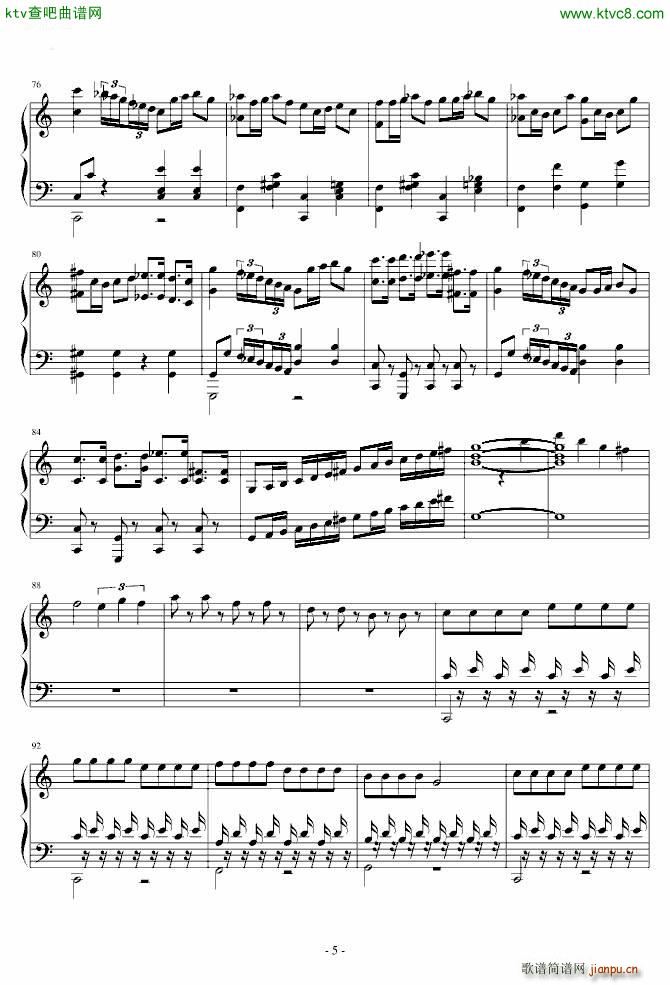 惊愕钢琴曲_海顿5