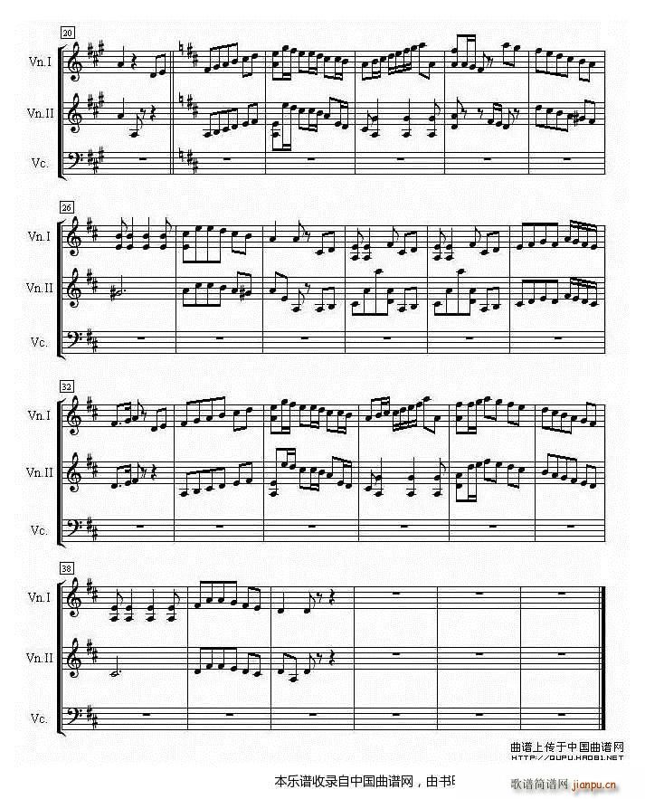 小步舞曲（鲍凯利尼作曲版、小提琴二重奏）2