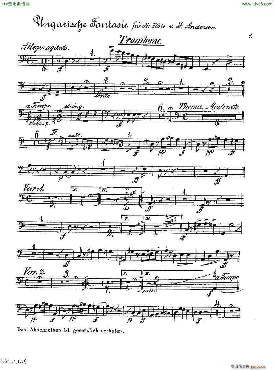 Andersen op 2 Ungarische Fantasie orch parts49