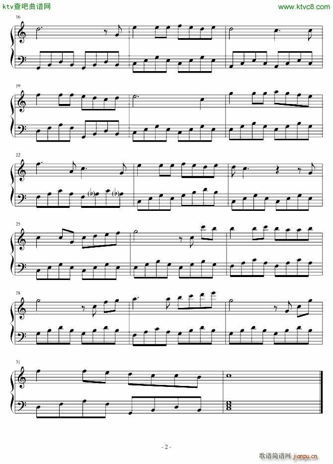 蜗牛 C大调简易better版_周杰伦2