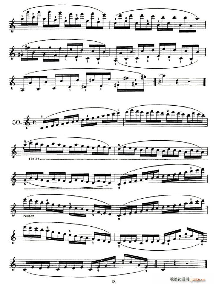 School of Mechanism, Op. 74(小提琴技巧练习47――50)2