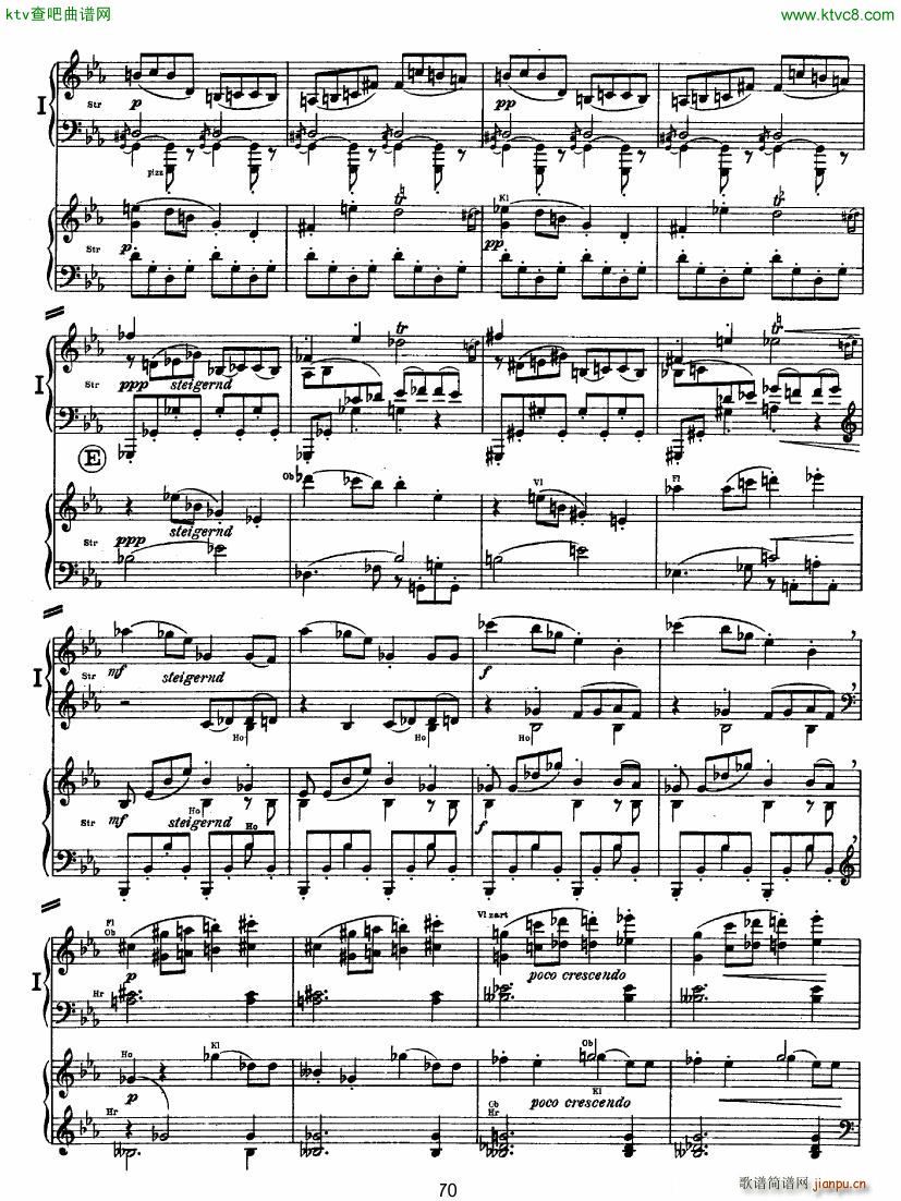 Bruckner Symphony No 4 4 hands arr 二19