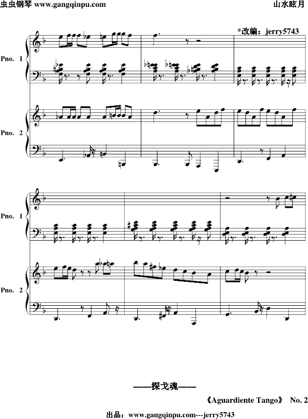 Giuseppe D'agostino（�p��琴）-钢琴谱(钢琴曲)-jerry57432