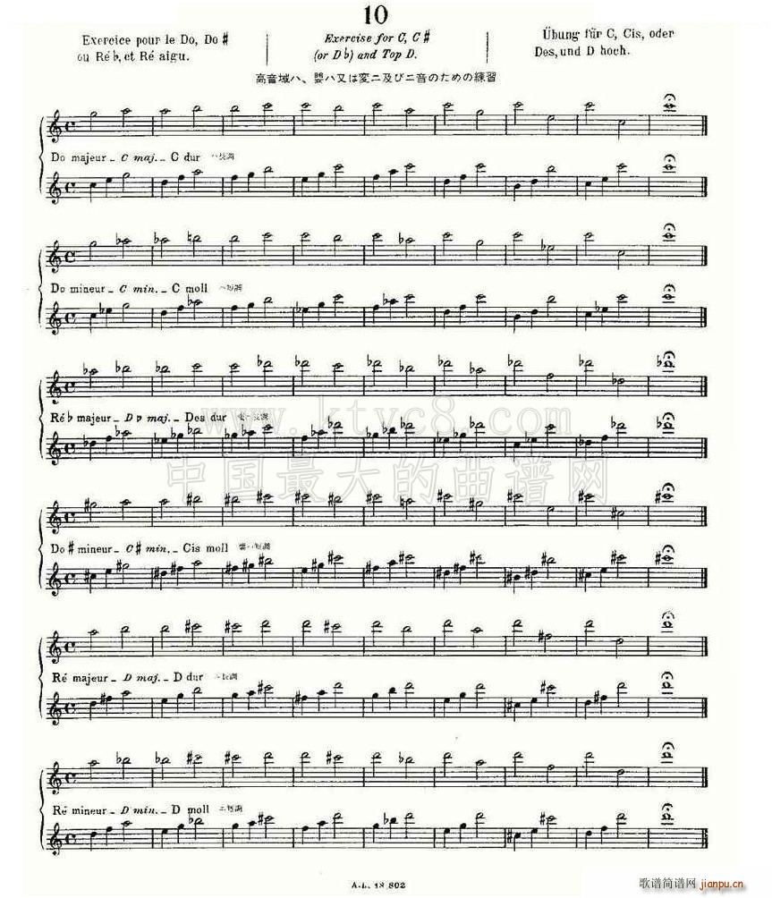 初级练习之10 Alphonse Ludec Debutant Flutiste1
