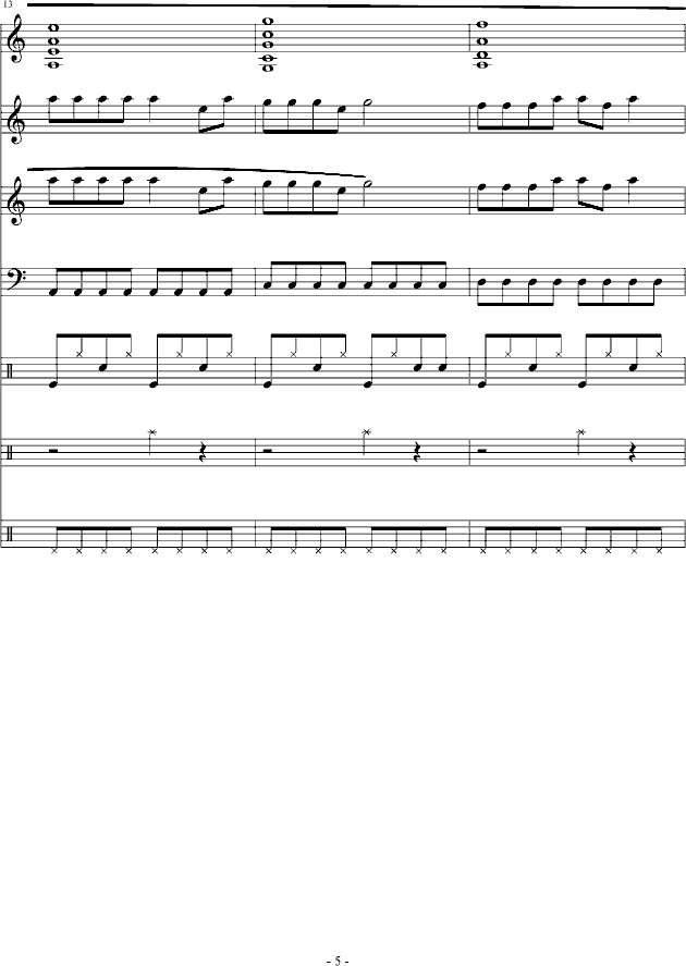 跳动的音符-钢琴谱(钢琴曲)-琳琅5