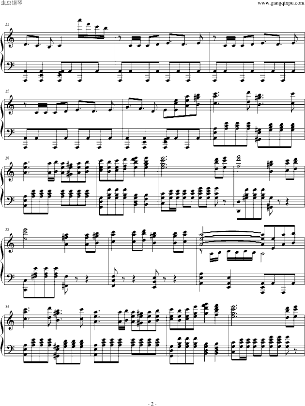 V3-钢琴谱(钢琴曲)-游戏2