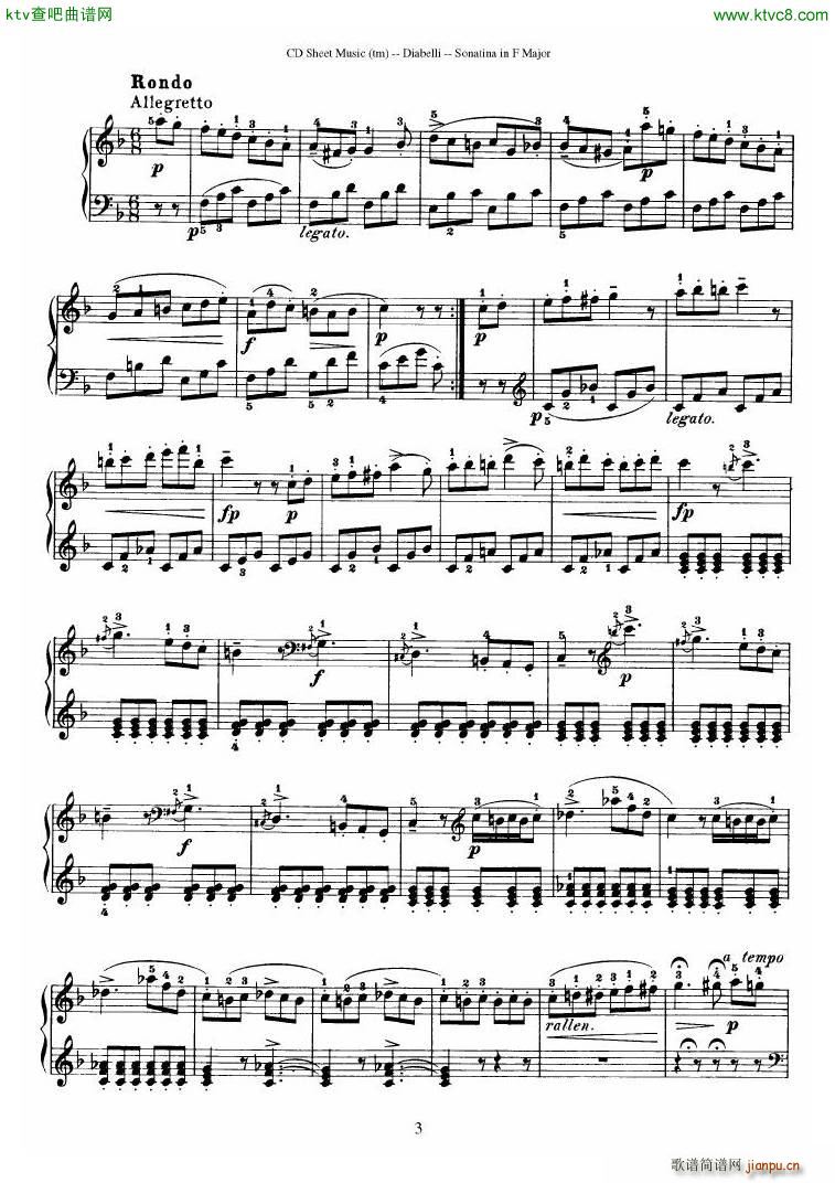 Diabelli Sonatinas Op 168 No 1 7 34P3