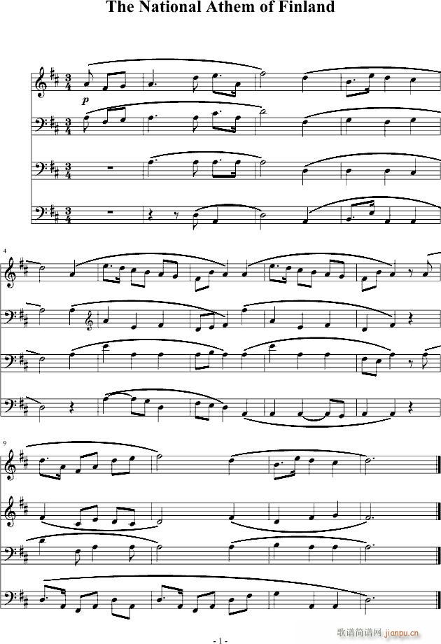 The National Athem of Finland_世界名曲1