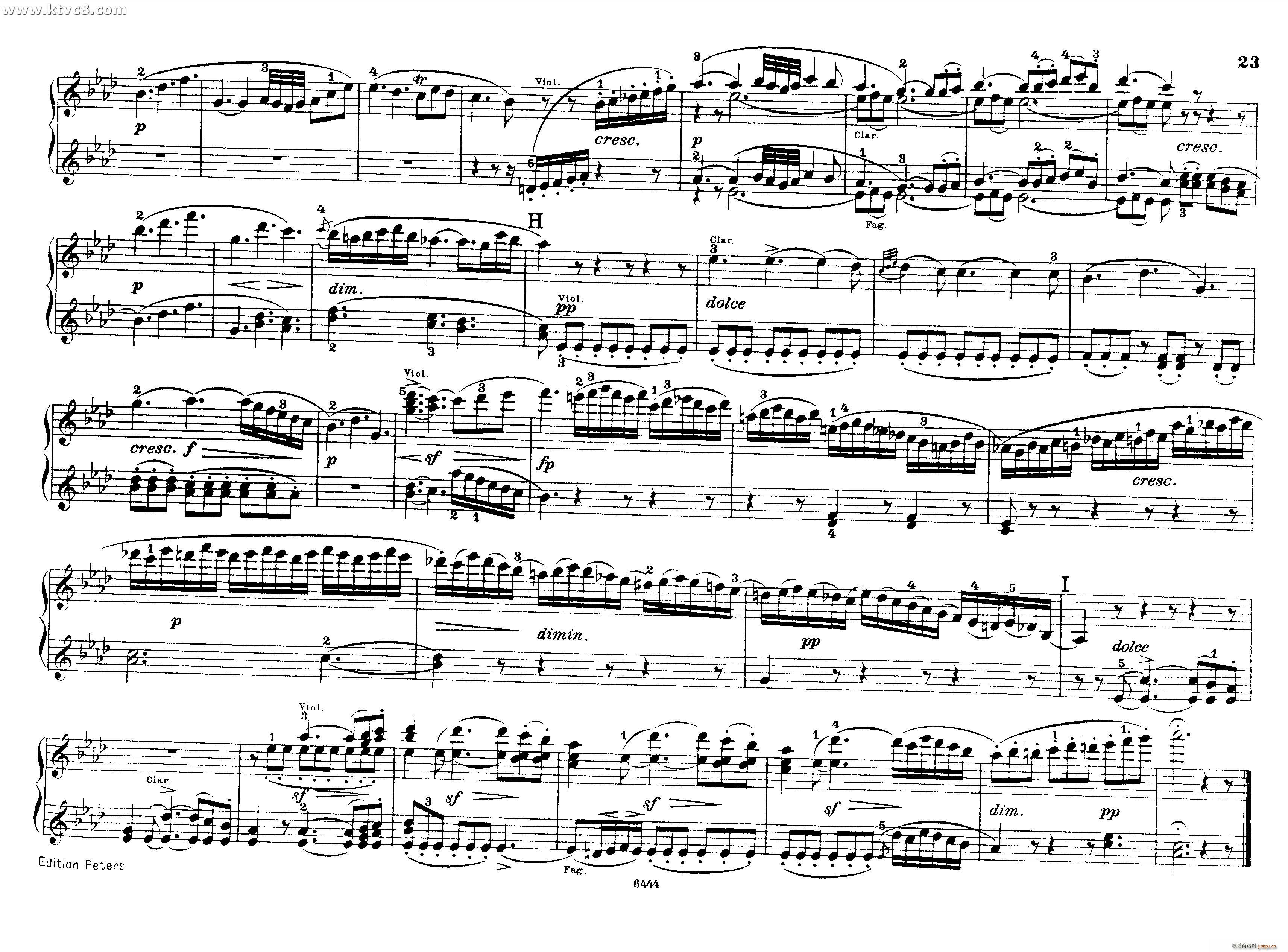 贝多芬大七重奏Op 20 钢琴四手联弹22