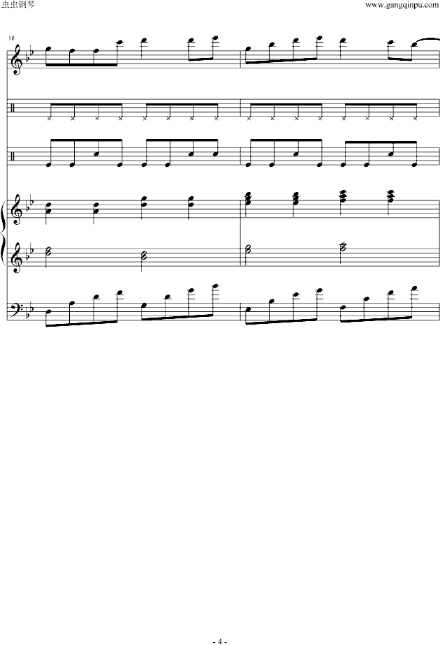 说谎（键盘版）-钢琴谱(钢琴曲)-林宥嘉4