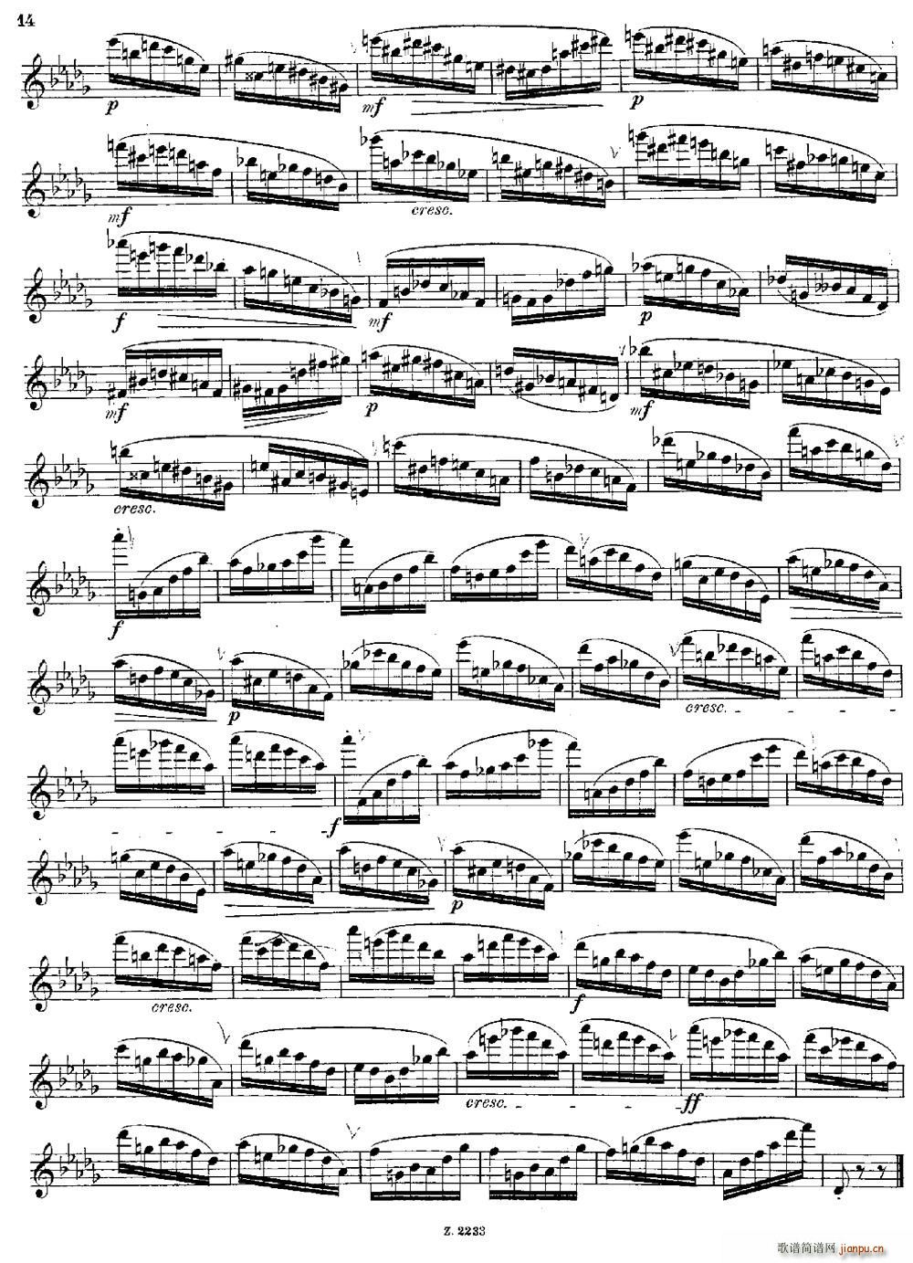 Schule der Virtuosit?t Op 60（15） 长笛4