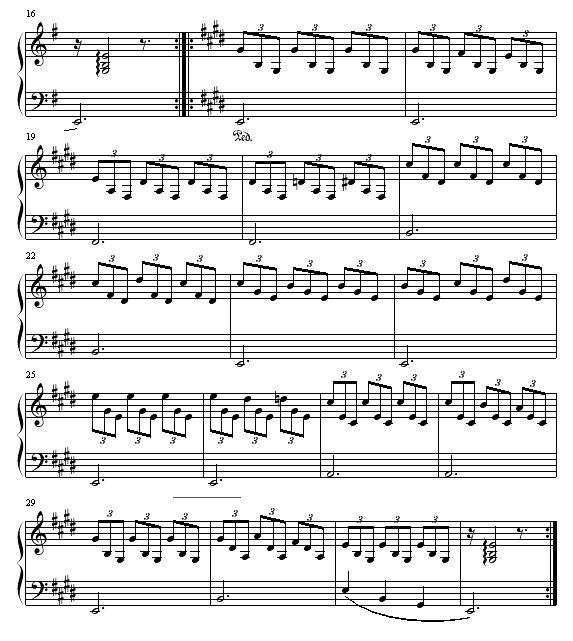爱的罗曼史 -《蓝色生死恋》背景音乐-钢琴谱(钢琴曲)-世界名曲2