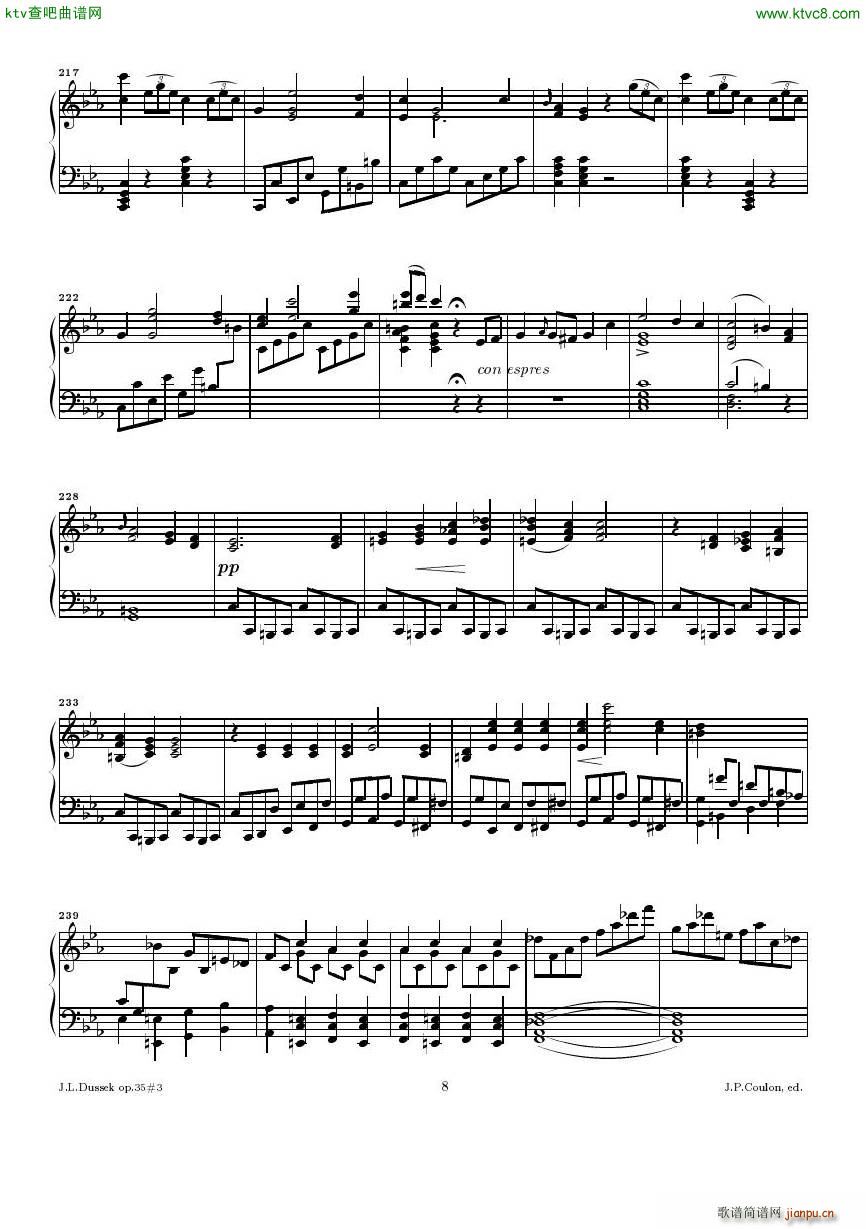 Dussek Sonate No13 op35 No38