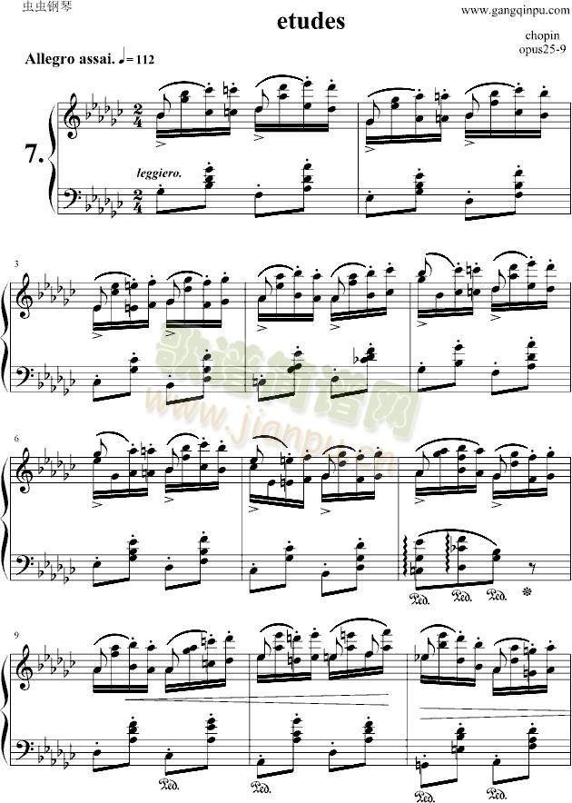 肖邦练习曲1