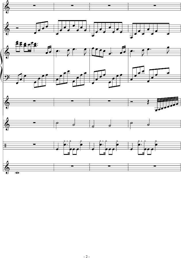 穷开心（逗你玩儿）-钢琴谱(钢琴曲)-wuliangyou2