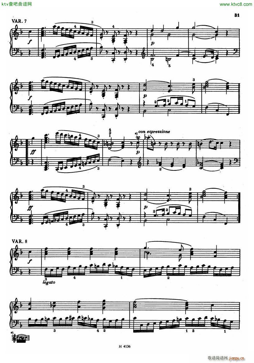 Czech piano variations from 18th century29