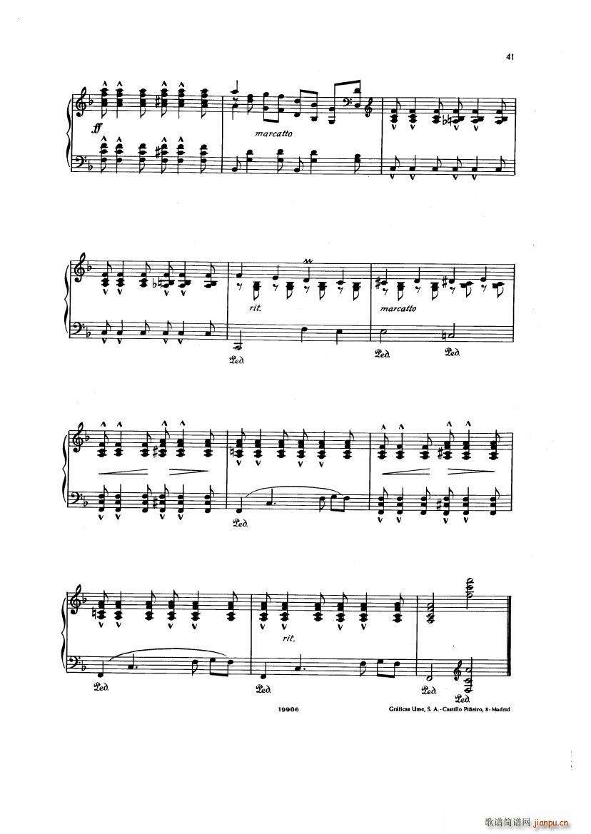 Albeniz op 65 Etudes no 1 741