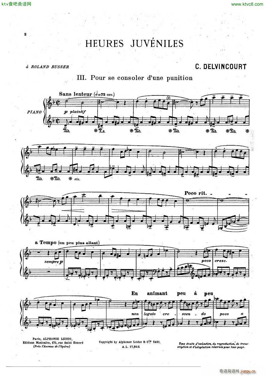Delvincourt Heures juveniles No5 missing5