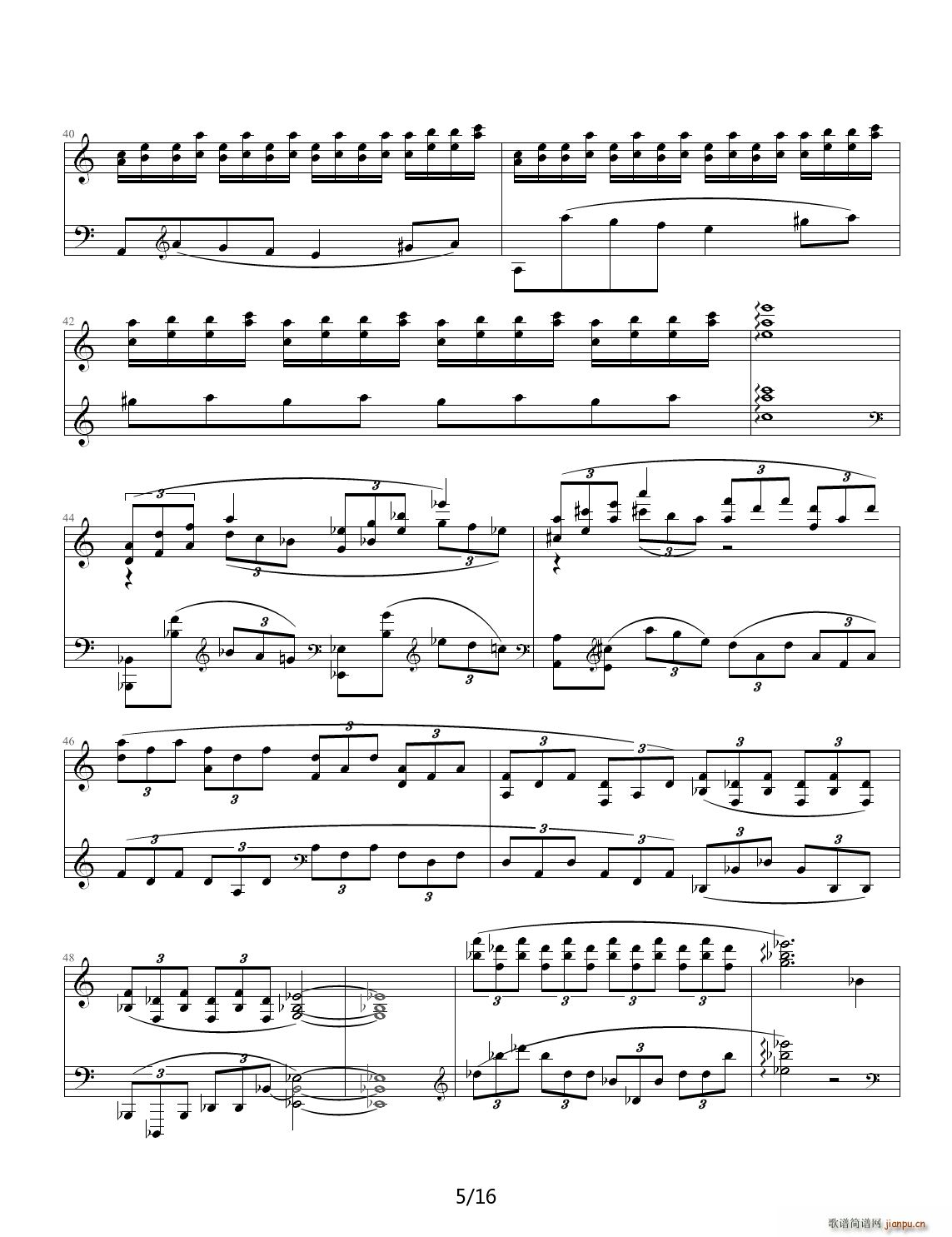 Etude in A Minor C调5