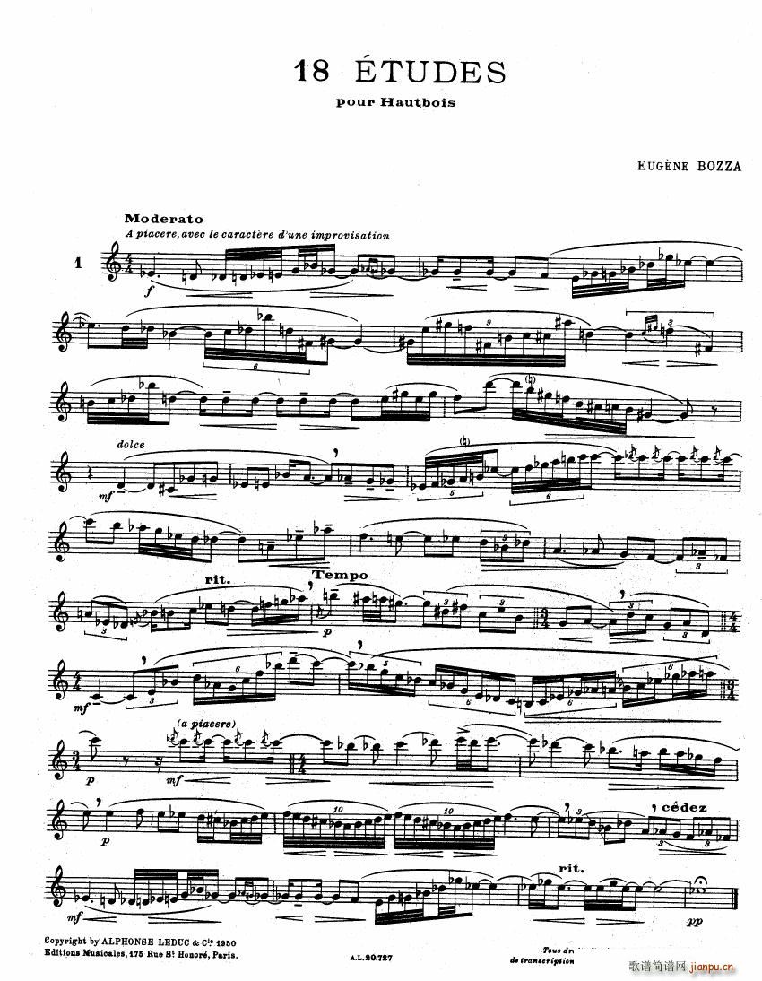E Bozza 18 études Pour Hautbois2