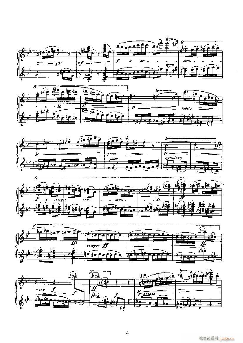 滑稽曲1（四手联弹） 键盘类 钢琴_马克斯.雷格尔4