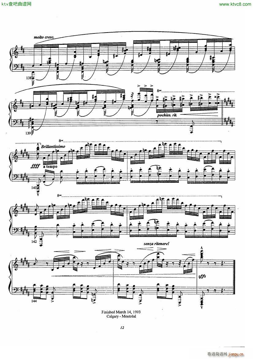 Etude No 3 La Campanella D après Paganini Liszt12