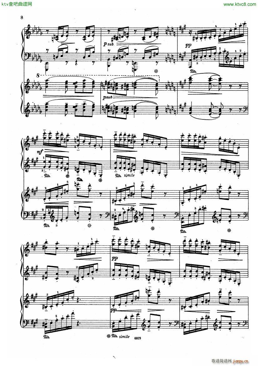 Guastavino Romance For 2 Pianos13