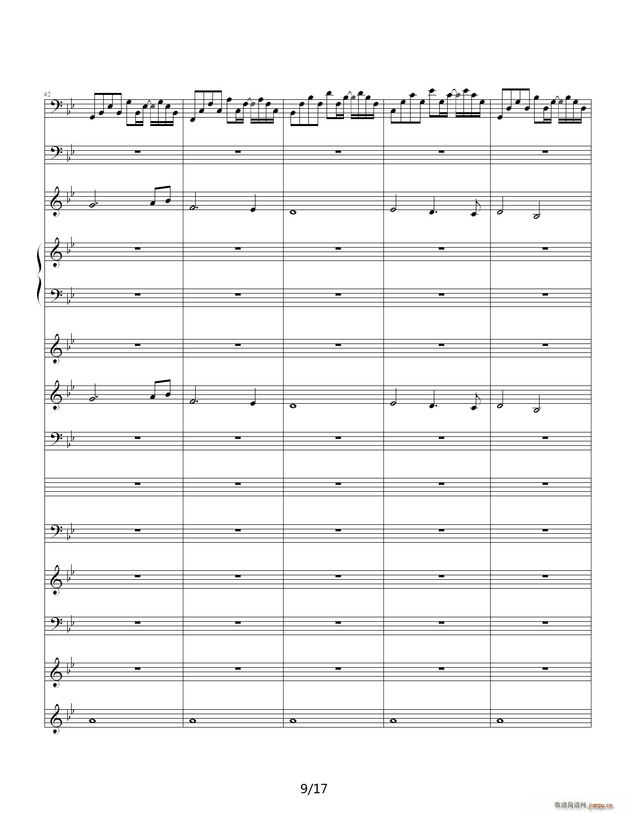 悲伤奏鸣曲 降B调9