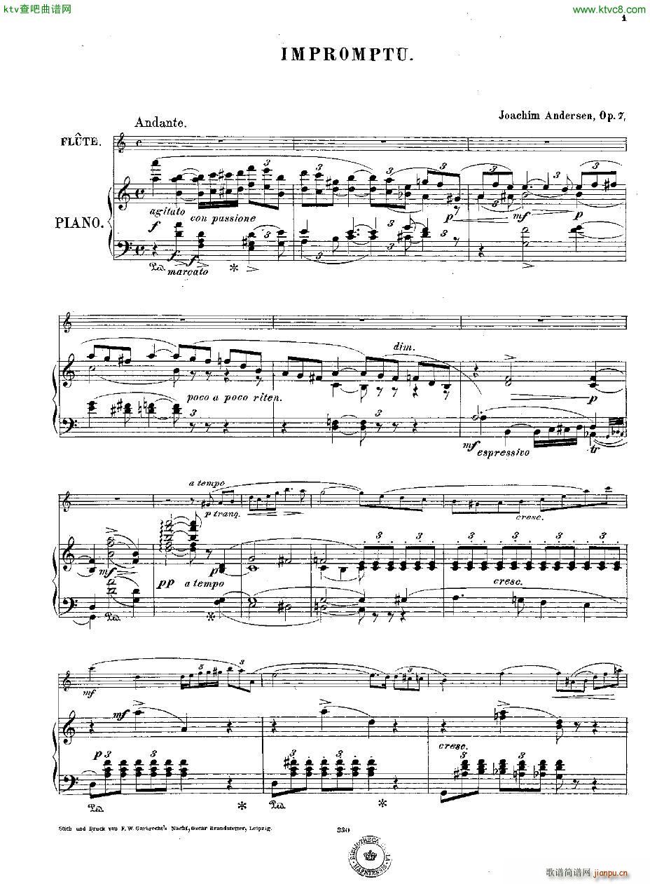 Andersen op 7 Impromptu fl pno2