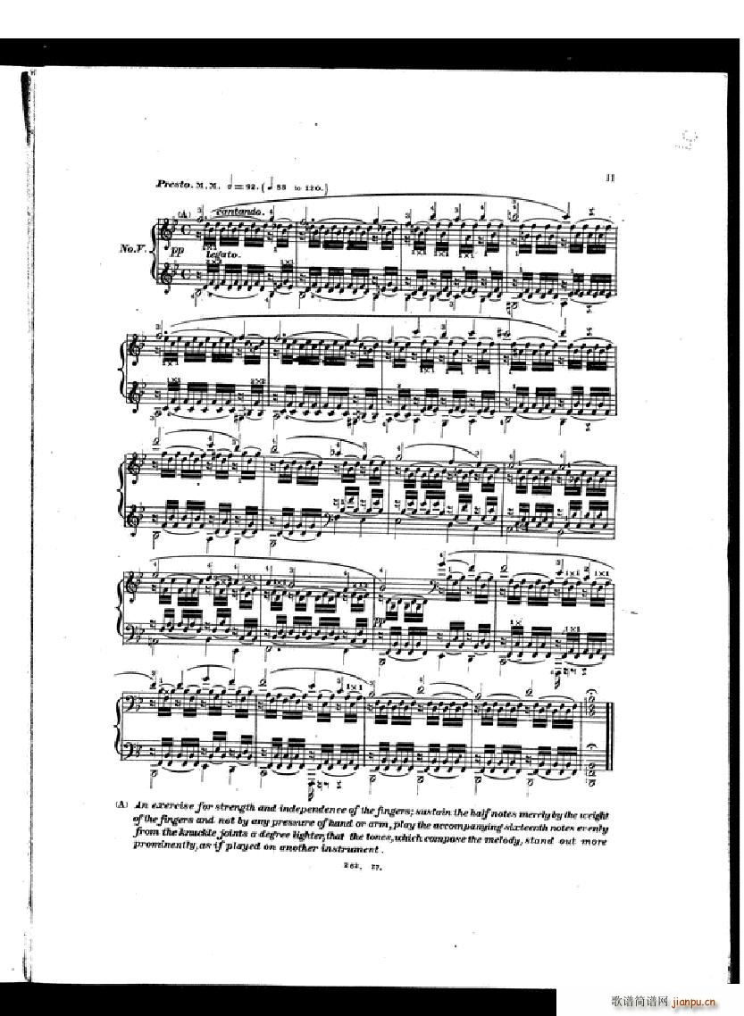 Czerny Etudes de la velocite book II9