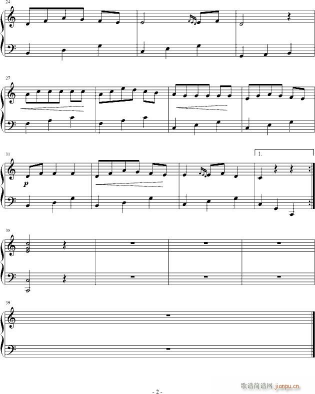 C大调小步舞曲 第一乐章_周羽��2