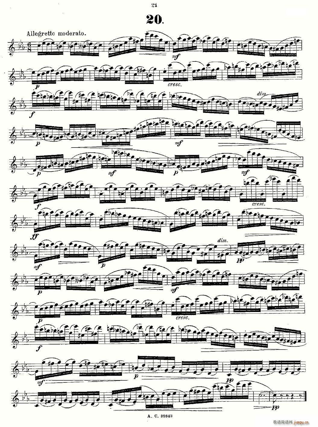 24首长笛练习曲 Op.21 之13―249