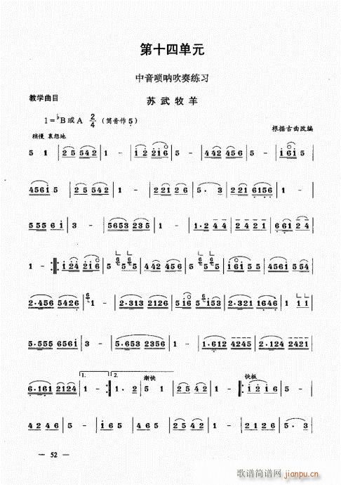 简捷实用唢呐教程  （下册）41-6012