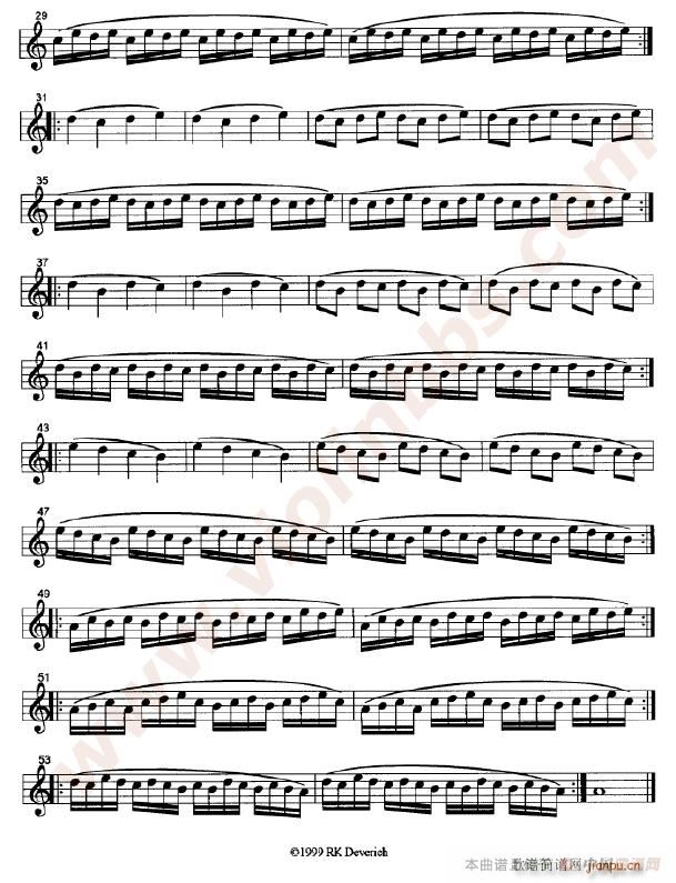 训练左手手指的颗粒性练习曲10