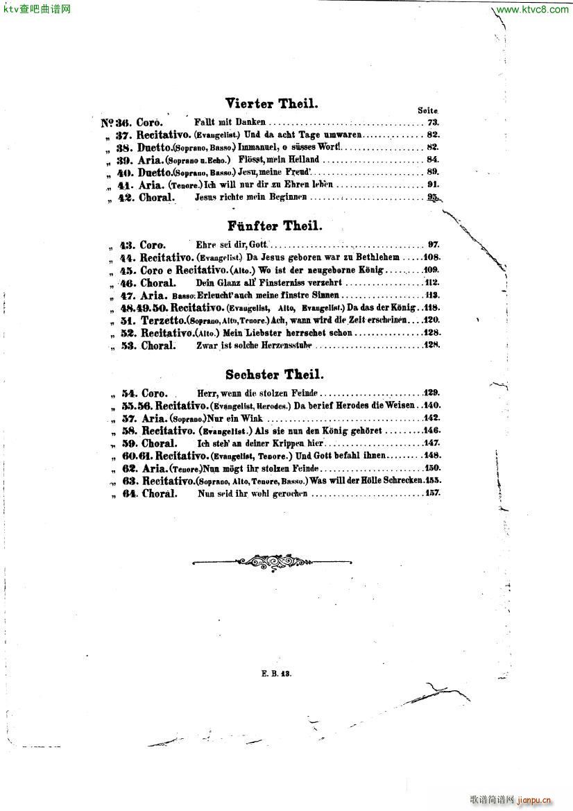 Bach JS BWV 248 Christmas Oratorio No 13