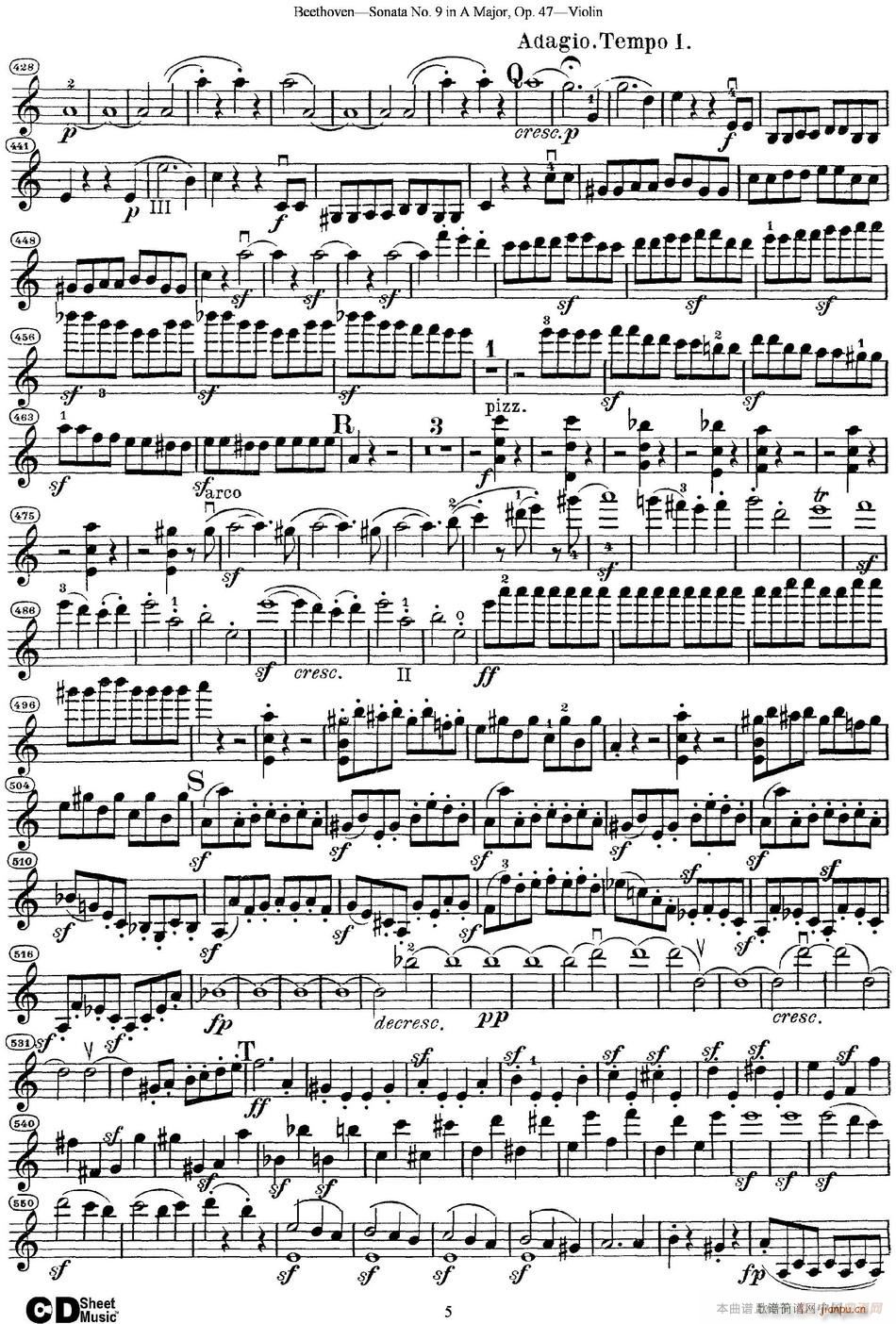 Violin Sonata No 9 in A Major Op 475