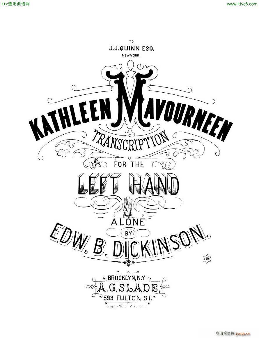 Dickinson Kathleen Mavourneen1