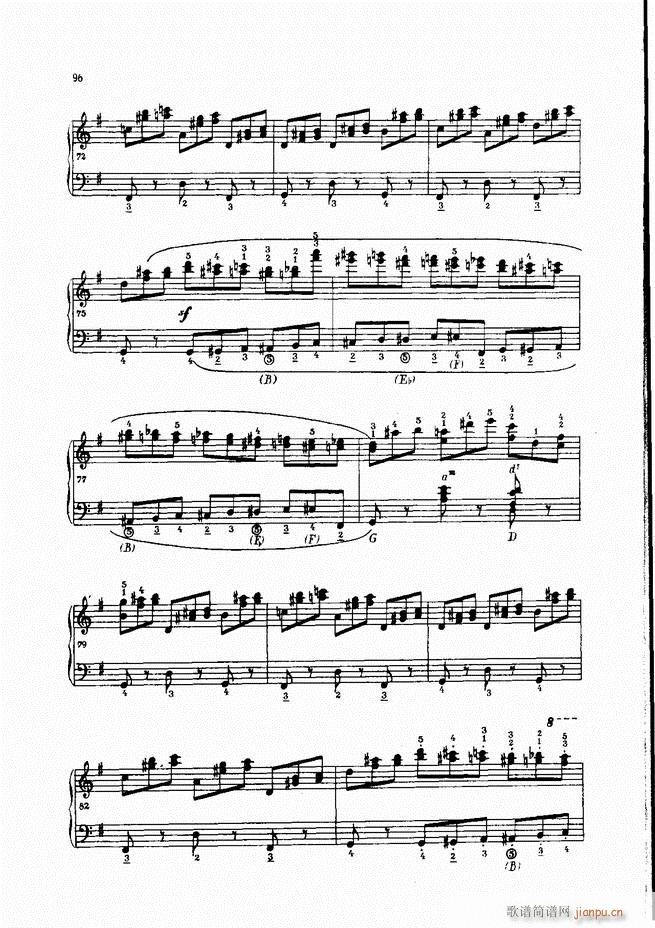 车尔尼手风琴练习曲集 Ⅳ76