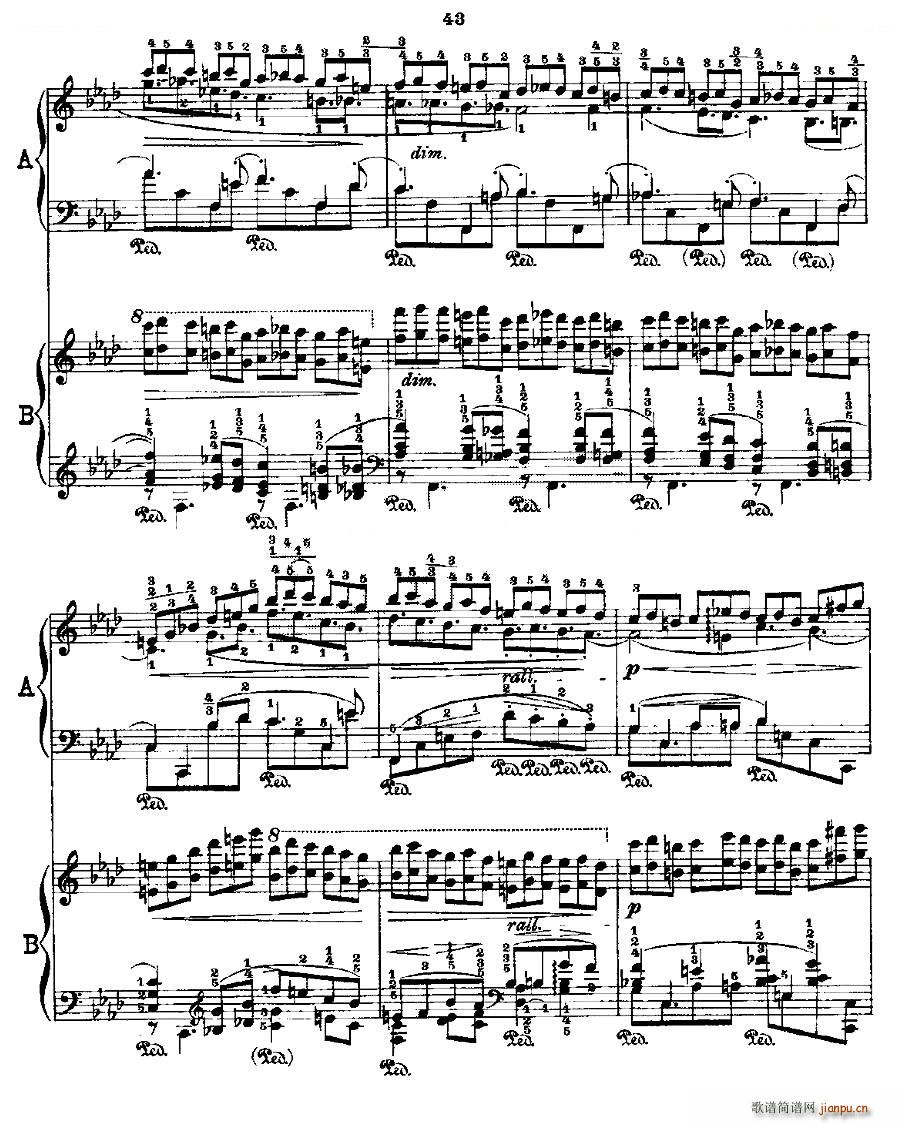肖邦《练习曲》Fr Chopin Op 25 No2-35