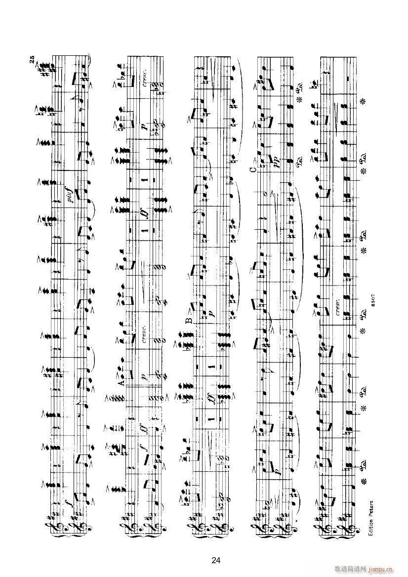挪威舞曲4（四手联弹） 键盘类 钢琴_格里格4