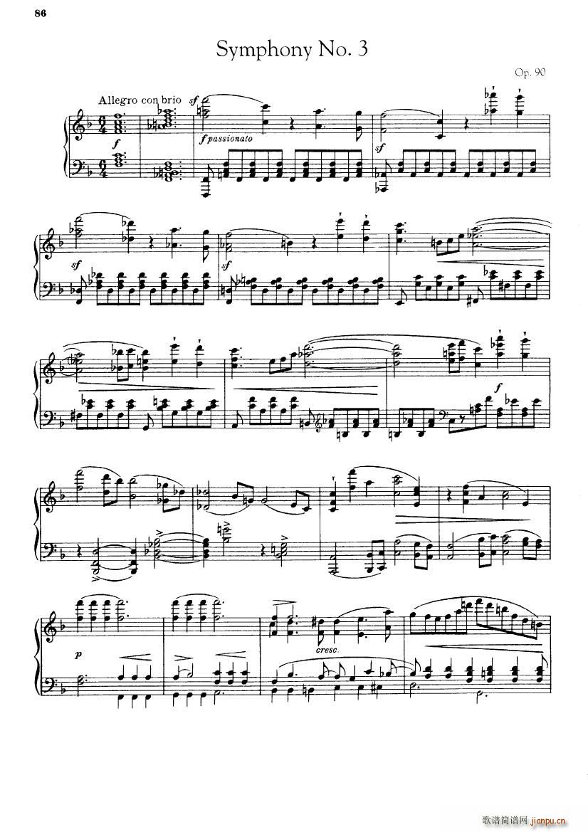 Brahms op 90 Singer Symphonie Nr 3 F Dur1