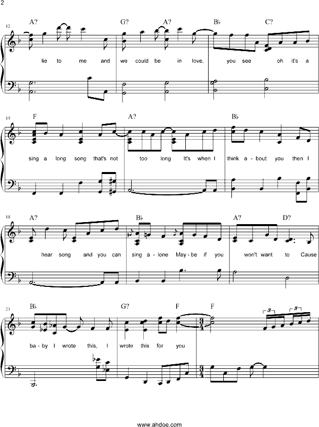 Singalongsong-钢琴谱(钢琴曲)-方大同2