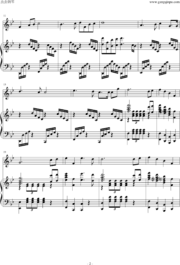 长江之歌-钢琴谱(钢琴曲)-殷秀梅2