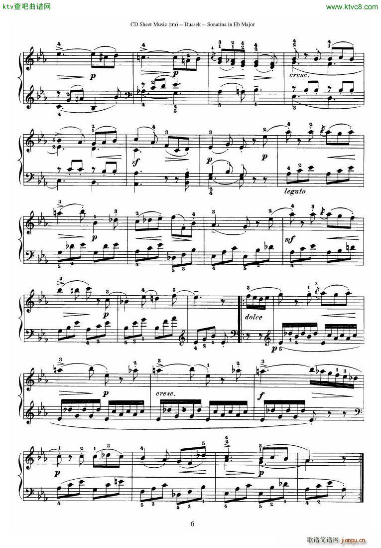 Dussek Sonatina in G Major35