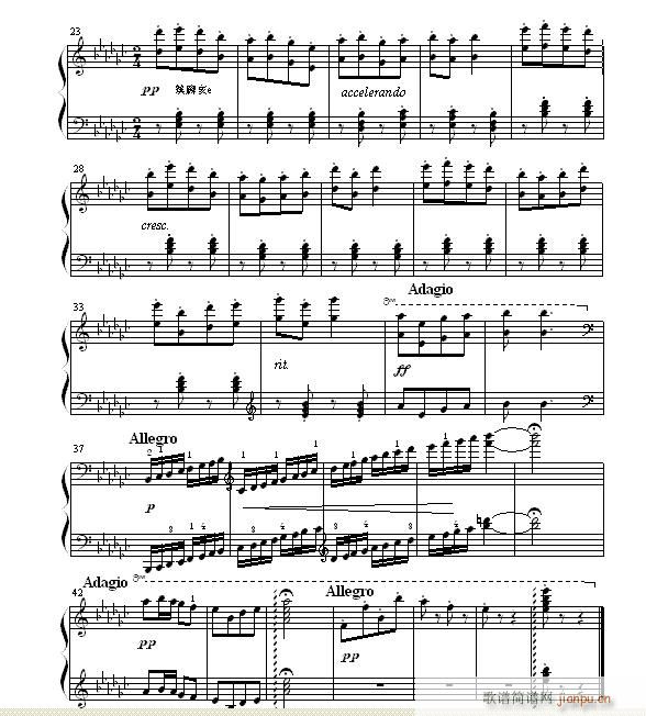 唐诗歌曲改编的钢琴小品 金缕衣(修订版)3