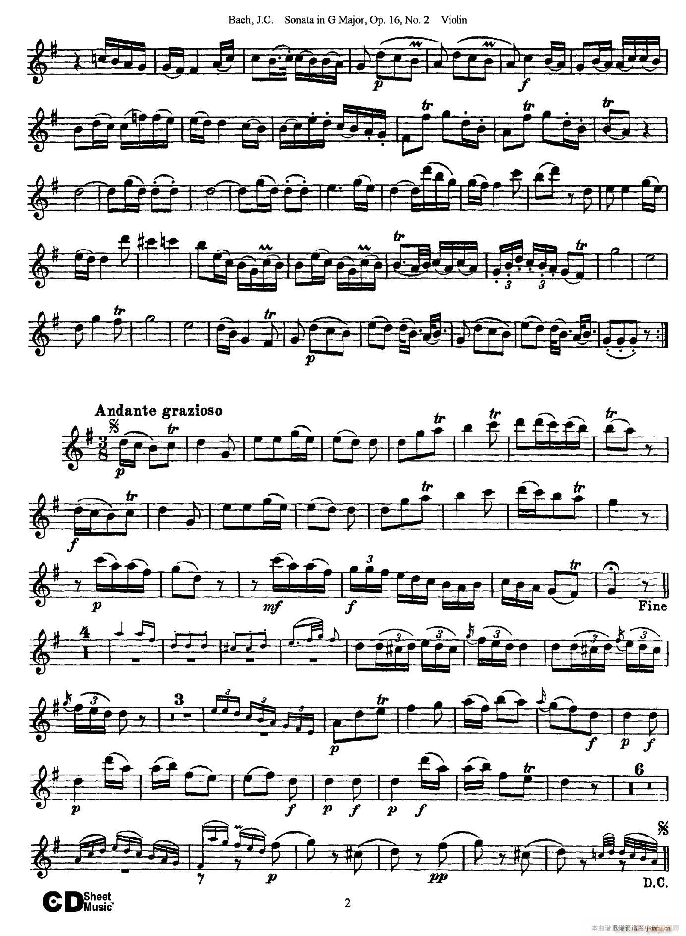 Sonata in D Major Op 16 No 22